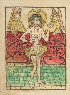 The Man of Sorrows between Two Angels (Schr. 900), 15th century., 15th century. Creator: Anon.