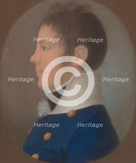 Portrait of a Young Man in Profile, c. 1800. Creator: Unknown.
