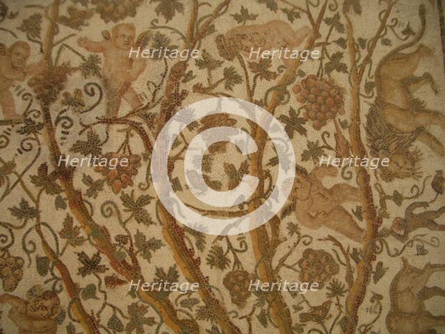 Mosaic, El Jem Museum, El Djem, Tunisia, 2009. Creator: Amanda Waite.