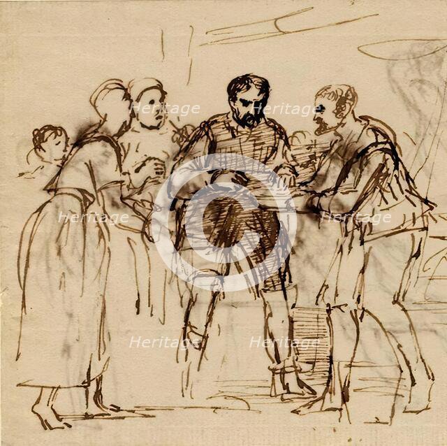 James V and the Miller of Cramond Brig, 1532, (c1820s). Creator: David Wilkie.