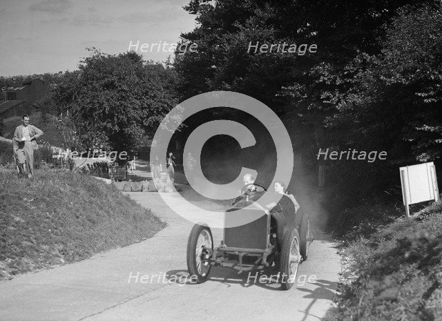 RGJ Nash driving Vieux Charles III, 1912 Lorraine-Dietrich, at the VSCC Croydon Speed Trials, 1937. Artist: Bill Brunell.
