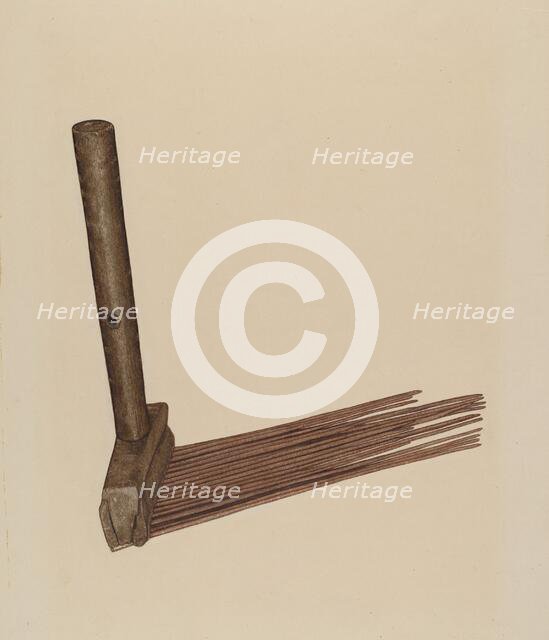 Hatchel (Flax Comb), c. 1939. Creator: LeRoy Griffith.