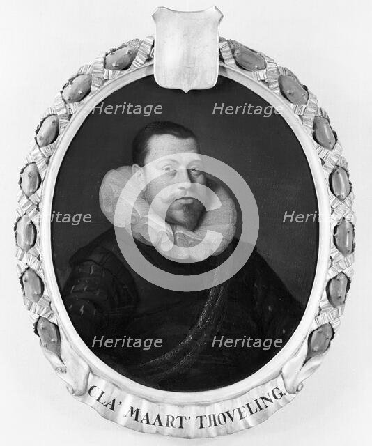 Portrait of Claes Maertensz Thoveling, Director of the Rotterdam Chamber of the Dutch East India Com Creator: Pieter van der Werff.