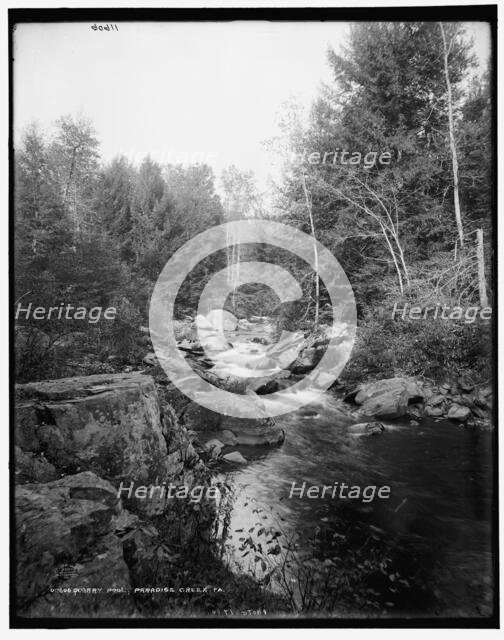 Quarry pool, Paradise Creek, Pa., c1900. Creator: Unknown.