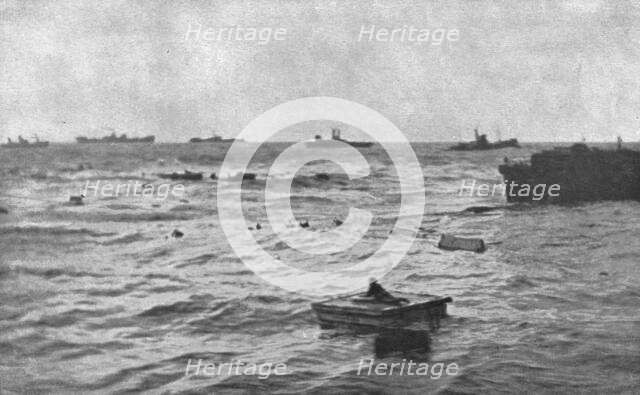 'Les drames maritimes; Le 27 fevrier, au matin, entre Douvres et Folkestone..., 1916 (1924) Creator: Unknown.