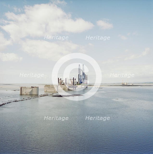 Second Severn Crossing, M4, New Passage, Pilning and Severn Beach, Gloucestershire, 13/08/1993. Creator: John Laing plc.