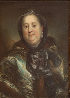 Portrait of Princess Antoinette Amalie of Brunswick-Wolfenbüttel (1696-1762), c1750. Creator: Pilo, Carl Gustaf (1711-1793).