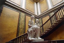 Inner hall, staircase and statuary, Brodsworth Hall, South Yorkshire, c2000s(?). Artist: Historic England Staff Photographer.