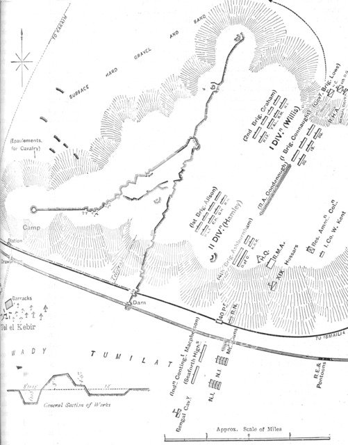 'Plan of the Battle of Tel-El-Kebir, (September 13, 1882)', c1882. Creator: Unknown.
