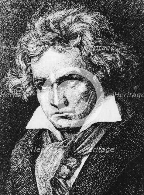 Ludwig van Beethoven (1770-1827), German composer and pianist, 19th century. Artist: Unknown