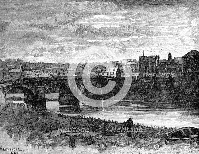 Newport Castle and bridge, Newport, Wales, 1900. Artist: Unknown