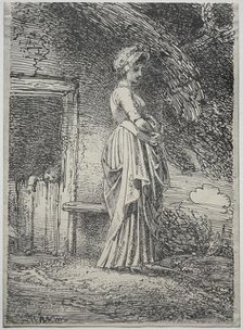 Specimens of Polyautgraphy: The Lost Apple, 1803. Creator: Thomas Stothard (British, 1755-1834).