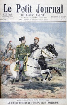 French General Saussier and Russian General Dragomirov, 1895. Creator: F Meaulle.