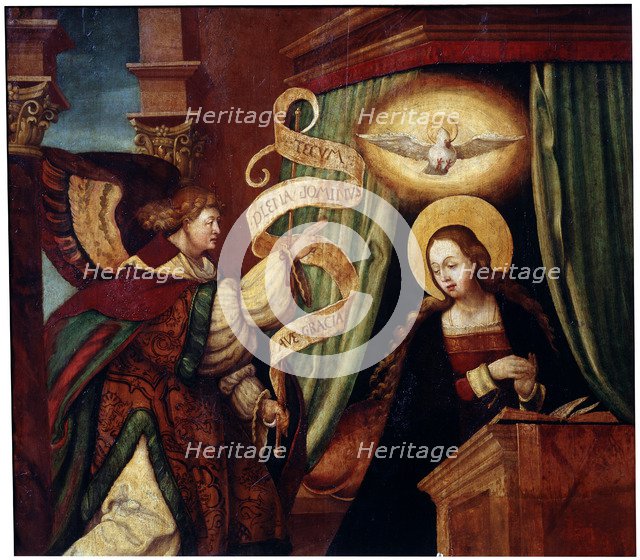 The Annunciation', c1520. Creator: South German master (16th century).