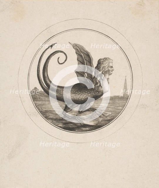 Caricature Showing Marie Antoinette as a Dragon, 18th century. Creator: Unknown.