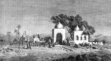 "Caravan Arriving At A Well Near Thebes, Egypt," Mrs Roberton Blane, Female Artists Exhibition, 1864 Creator: Unknown.