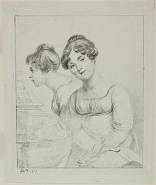 Madame Lavallée and Madame de Valory, 1817. Creator: Vivant Denon.