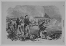 The First Maine Cavalry Skirmishing, 1863. Creator: Alfred Waud.