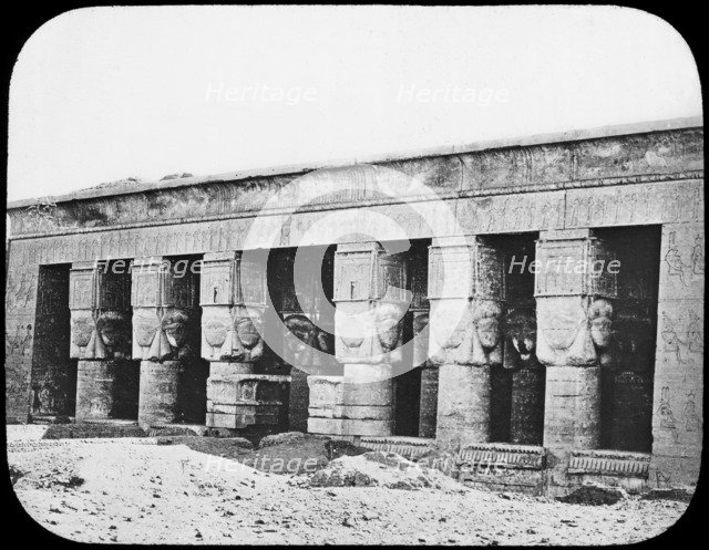 Temple of Hathor, Dendera, Egypt, c1890.  Artist: Newton & Co