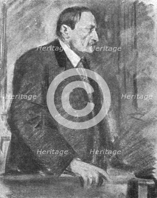 'Le defaitisme et les grands proces; l'affaire du "bonnet rouge"; Duval repondant..., 1917. Creator: L Jonas.