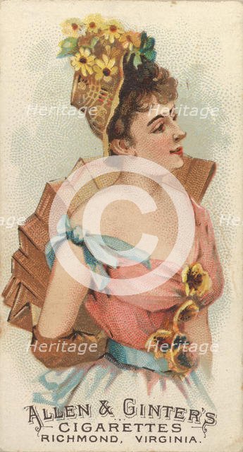 Plate 31, from the Fans of the Period series (N7) for Allen & Ginter Cigarettes Brands, 1889. Creator: Allen & Ginter.