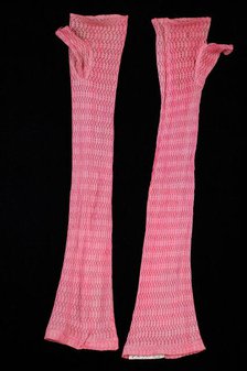 Evening mitts, American, third quarter 19th century. Creator: Unknown.