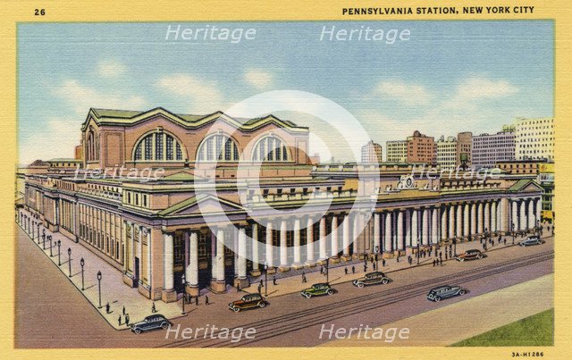 Pennsylvania Station, New York City, New York, USA, 1933. Artist: Unknown