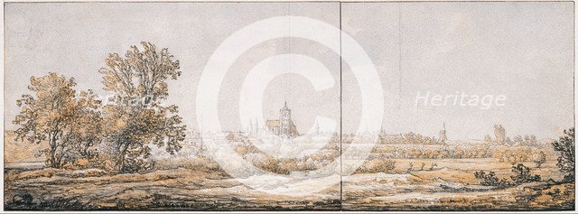 View of Arnhem from the South, c. 1645. Artist: Cuyp, Aelbert (1620-1691)