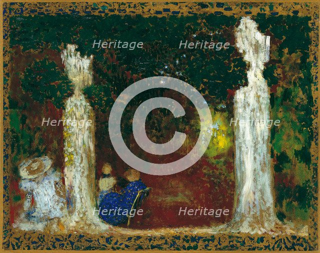Beneath the Trees, 1897-1898. Artist: Vuillard, Édouard (1868-1940)