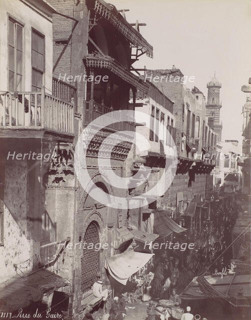 Rue du Caire, 1870s. Creator: Felix Bonfils.