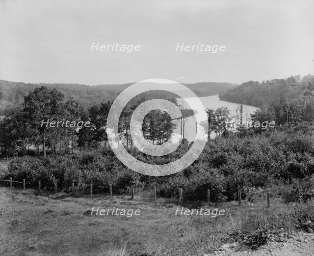 Janesville, Wis., Rock River Valley above city, c1898. Creator: Unknown.