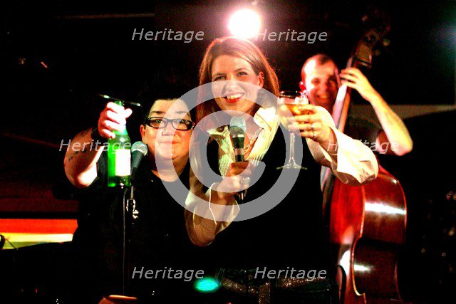 Clare Teal and Lea DeLaria, Pizza Express, London, 2004.  Artist: Brian O'Connor