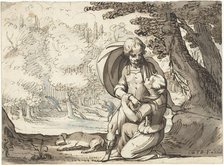 Venus and Adonis in conversation, 1616. Creator: Gerard ter Borch I.