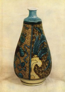 'Bottle - Japanese (Kutani)', late 17th century, (1945). Creator: Unknown.