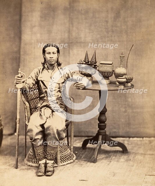 Phra-Kéo-Pha, Frère du Roi, 1866. Creator: Emile Gsell.