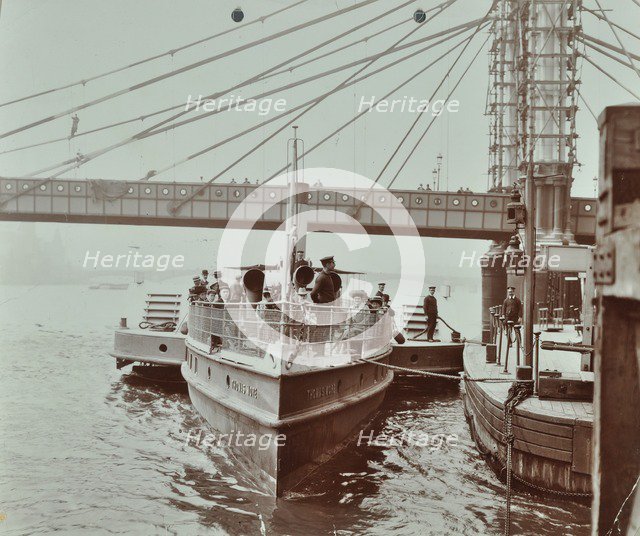 London Steamboat Service, River Thames, London, 1907. Artist: Unknown.