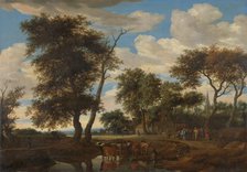 View of a village, 1663. Creator: Salomon Ruysdael.