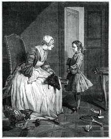 'The Governess', 1739 (1885).Artist: Francois Bernard Lepicie