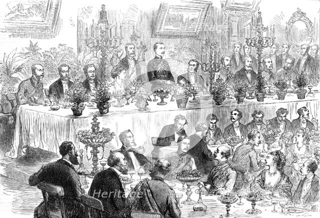 Banquet to Sir Garnet Wolseley at Portsmouth, 1874. Creator: Unknown.