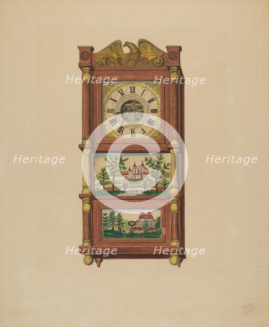 Shelf Clock, c. 1938. Creator: Therkel Anderson.