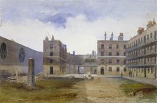 Queen's Bench Prison, Borough High Street, Southwark, London, 1879. Artist: John Crowther