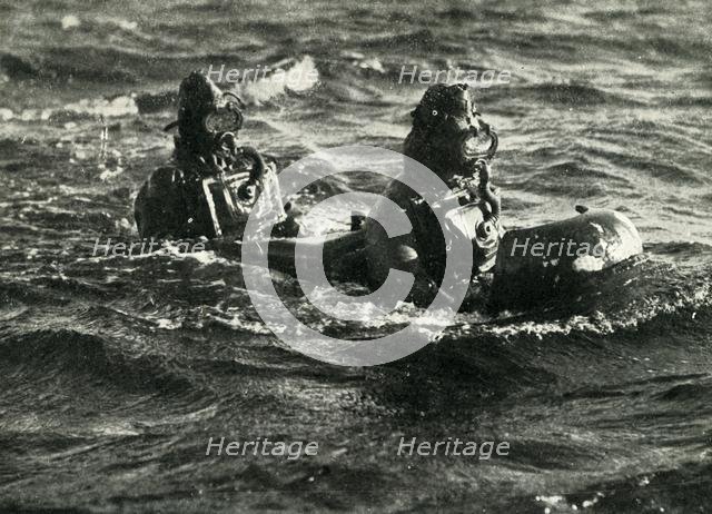 Chariot manned torpedo, World War II, 1945. Creator: Unknown.