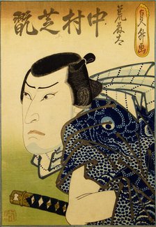 Nakamura Shikan IV as the Fishmonger Aratota, 1841. Creator: Hasegawa Sadamasu.