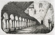 Cloister, Monastery of Santa Maria Real de Las Huelgas, Castile, Spain, 1852.  Creator: Unknown.