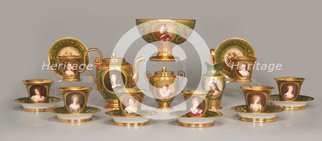 Tea Service Of Famous Women (Cabaret Des Femmes Célèbres), 1811-1812. Creator: Unknown.