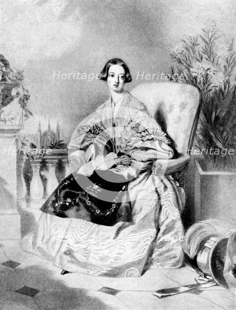 Queen Victoria, 1838.Artist: Alfred Chalon