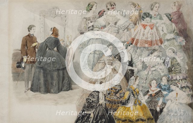 Ladies Fashion, End 1840s.