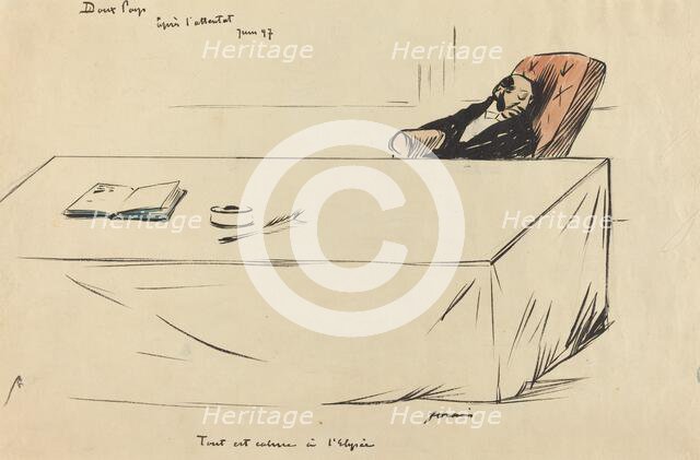 Après l'attentat, Juin '97, 1897.  Creator: Jean Louis Forain.