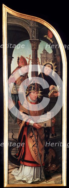 'The Annunciation', (Triptych, side panel), 1517.  Artist: Jean Bellegambe