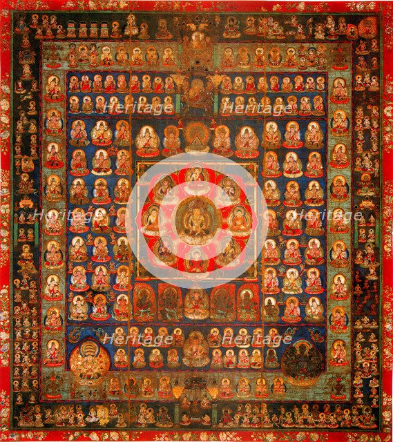 Garbhadhatu Mandala, 8th/9th century. Artist: Anonymous  